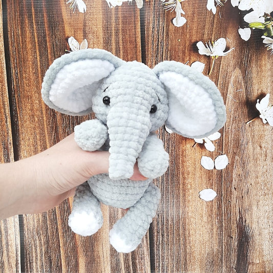 Crochet PATTERN elephant, Amigurumi tutorial PDF in English