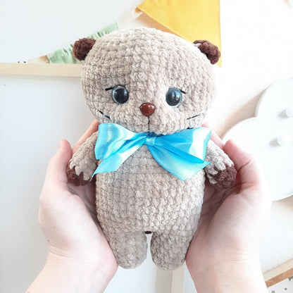 Crochet PATTERN Little kitten, no sew, Amigurumi tutorial PDF in English