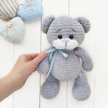 Crochet PATTERN bear, Amigurumi tutorial PDF in English