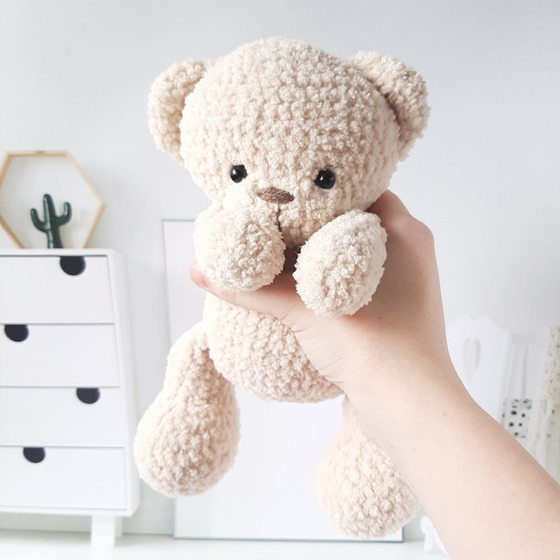 Crochet PATTERN bear, Amigurumi tutorial PDF in English