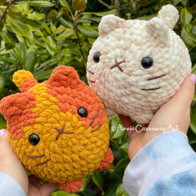 Cute Loaf Cat Plushies | 2 in 1 Crochet Pattern