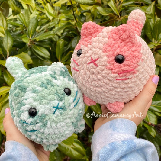 Cute Loaf Cat Plushies | 2 in 1 Crochet Pattern