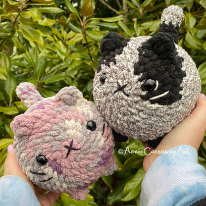 Cute Loaf Cat Plushies | 2 in 1 Crochet Pattern