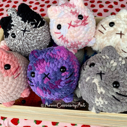 Cute Loaf Cat Plushies | 2 in 1 Crochet Pattern