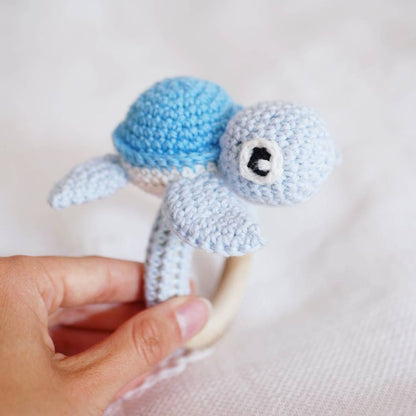 Crochet pattern little turtle (German, English)