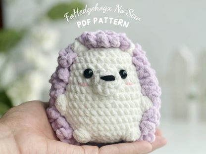 Hedgehog No Sew Crochet Pattern