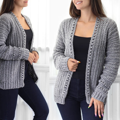 ANDREA Crochet cardigan pattern PDF-Women crochet pattern-7 sizes XS-3XL