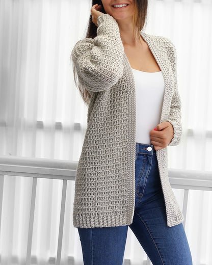 OLIVIA Crochet cardigan pattern top PDF- sweater women crochet pattern-7 sizes XS-3XL