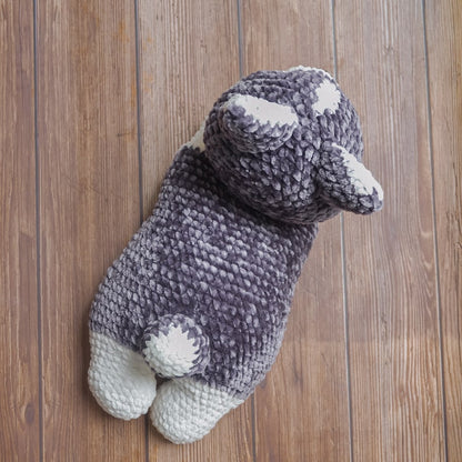 Crochet dog pattern : Little Archer the Husky puppy