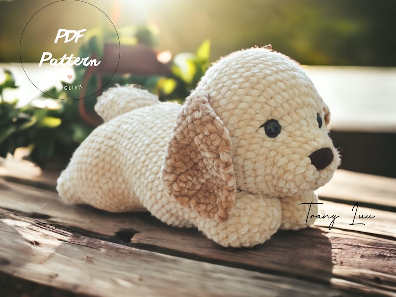 PDF Crochet Pattern Golden Retriever: Little Potato