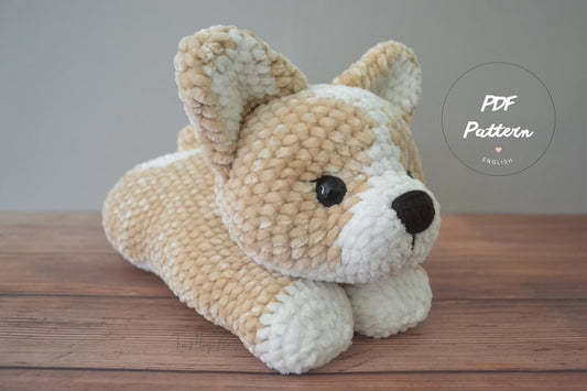 Crochet Corgi Dog pattern: Little Biscuit