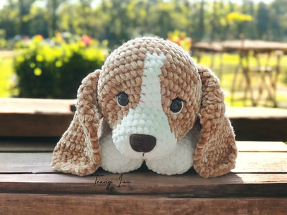 Crochet dog pattern : Little Bailey the Beagle puppy