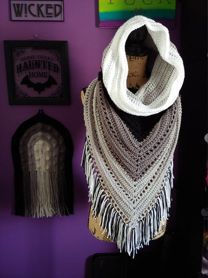 Crochet Pattern ~ Wild Oleander Hooded Scarf PATTERN