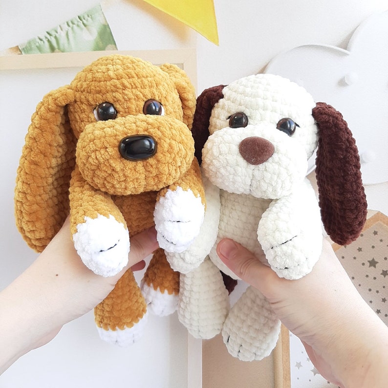 Crochet PATTERN dog, Amigurumi tutorial PDF in English