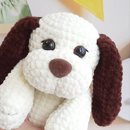 Crochet PATTERN dog, Amigurumi tutorial PDF in English