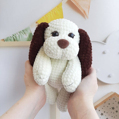 Crochet PATTERN dog, Amigurumi tutorial PDF in English