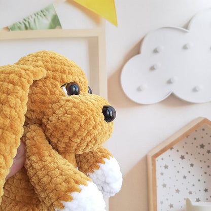 Crochet PATTERN dog, Amigurumi tutorial PDF in English