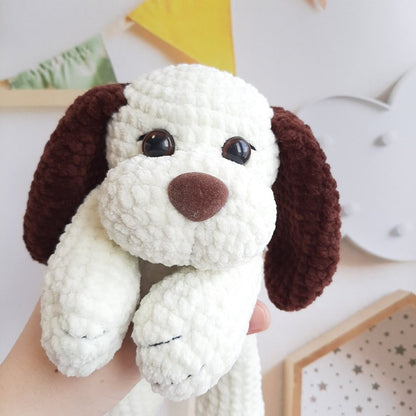 Crochet PATTERN dog, Amigurumi tutorial PDF in English