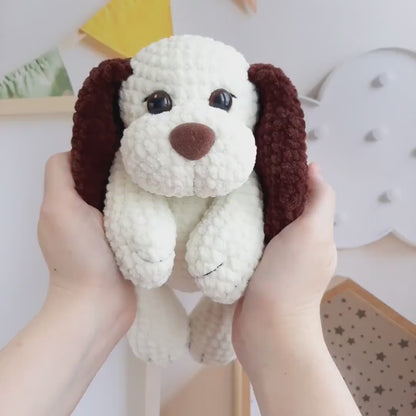 Crochet PATTERN dog, Amigurumi tutorial PDF in English